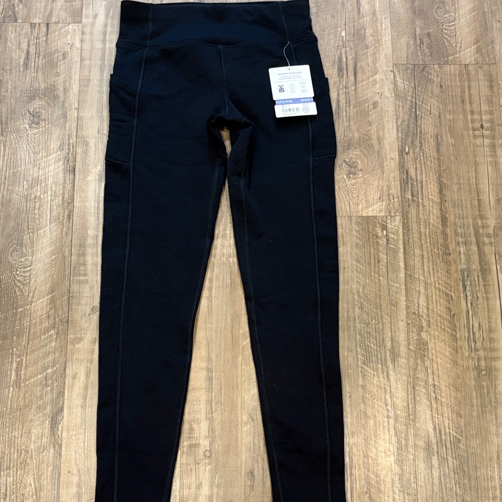 Athleta Girl Warm Polartec Black Leggings in size XL/14